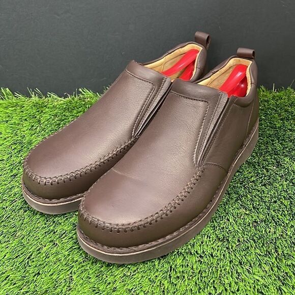 Sam Hubbard Brown Leather Loafer | Vibram & Wide - Picture 1 of 8